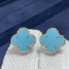 Authentic Van Cleef & Arpels 18K White Gold Turquoise Vintage Alhambra Earrings Authentic Van Cleef Arpels 18K White Gold Turquoise Vintage Alhambra Earrings 768x576 1 100x100