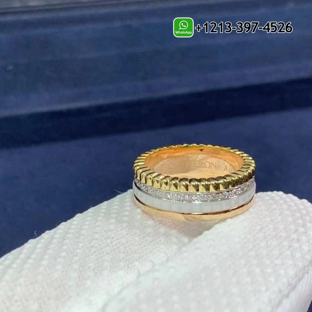 Custom Made Best Quality 1:1 Cheap Boucheron Quatre Classique 18K Gold Small Ring - High Quality 18k Gold and Diamond Luxury Distinctive Collection Designer Jewelry Customized Factory Price