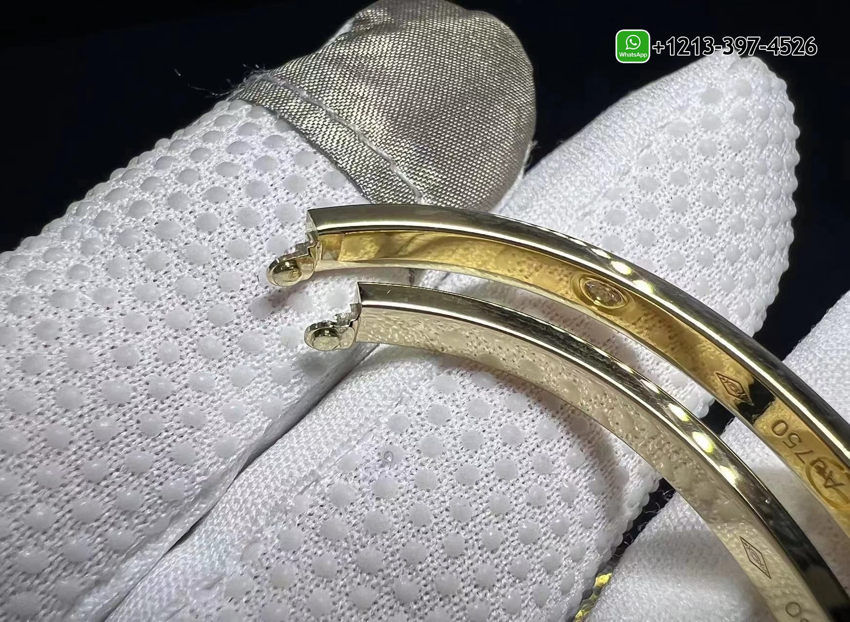 022guop2jwp 1:1 Copy Cartier Love 6 Diamonds 18k Yellow Gold Small Model Bracelet - High Quality 18k Gold and Diamond Luxury Distinctive Collection Designer Jewelry Customized Factory Price - Image 15