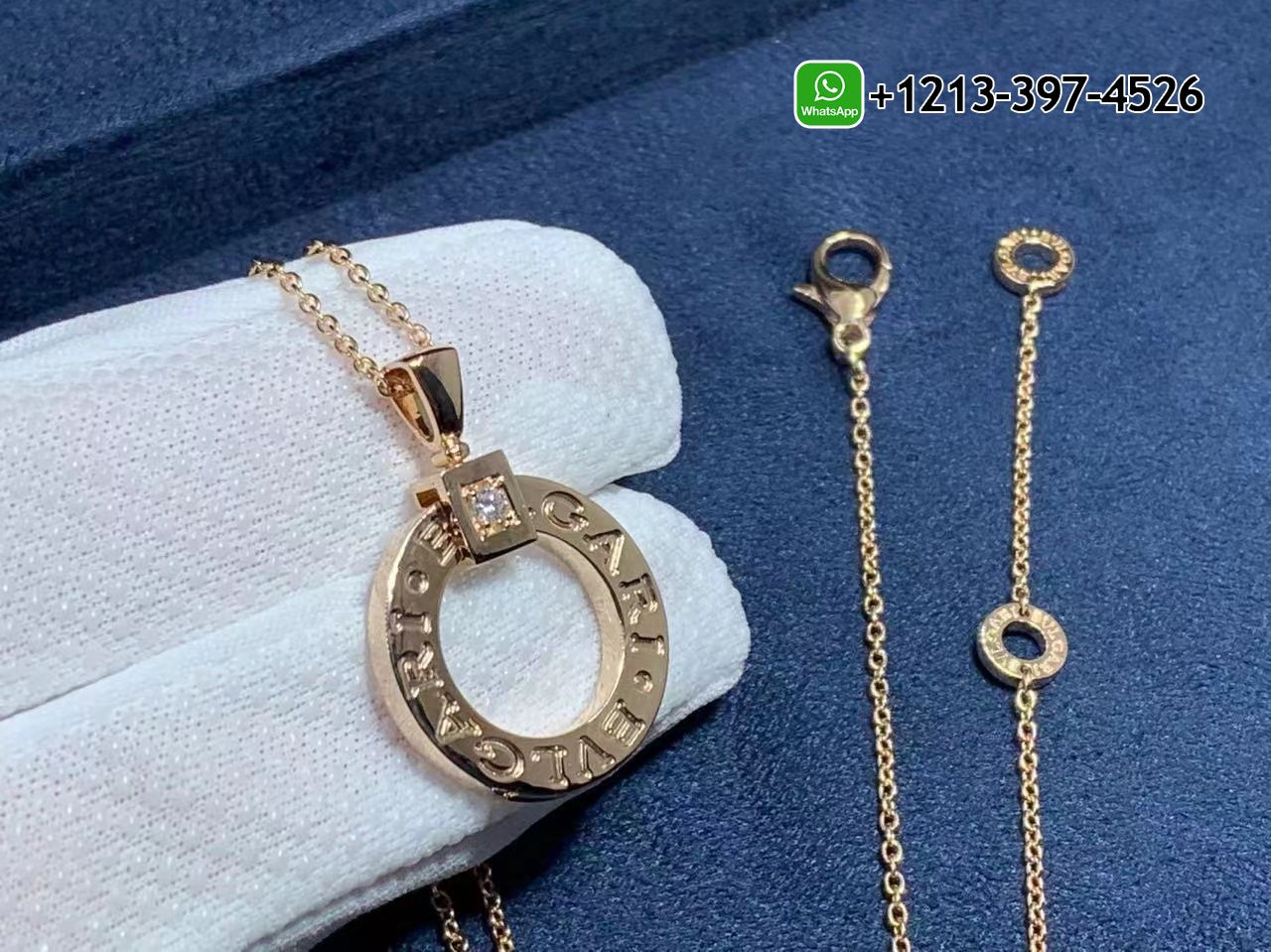 0e1tn1ulvwu Custom Made Best Quality 1:1 Copy Bvlgari Necklace With 18K Rose Gold Pendant Set With a Diamond - High Quality 18k Gold and Diamond Luxury Distinctive Collection Designer Jewelry Customized Factory Price - Image 6