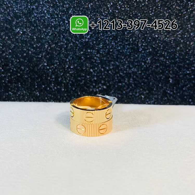 0exvqifzas0 Custom Made Cartier LOVE Unlimited 18k Yellow Gold Ring - High Quality 18k Gold and Diamond Luxury Distinctive Collection Designer Jewelry Customized Factory Price - Image 5