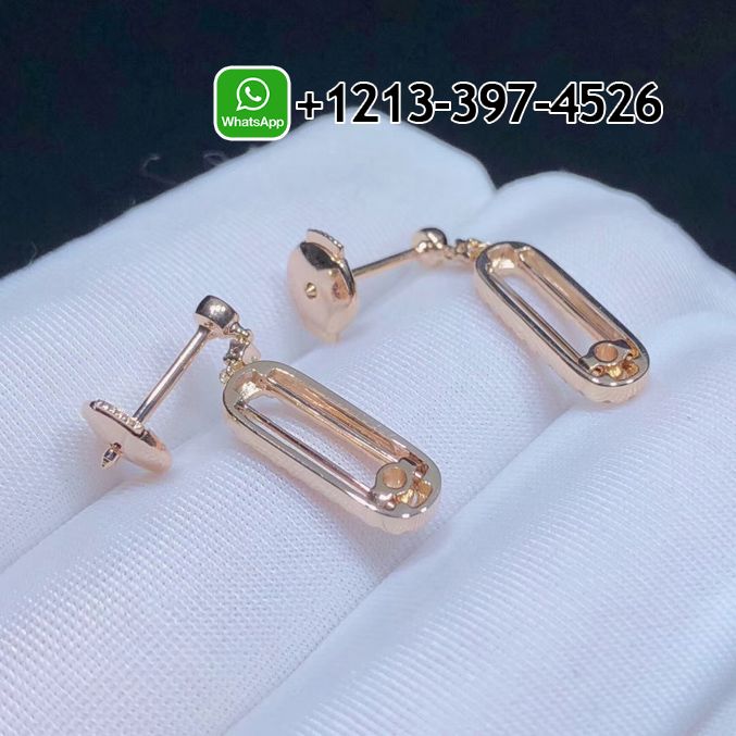 0m0rdfhqrpl Custom Made Best Sellers Quality 1:1 Messika Move Uno 18k Rose Gold Diamond Stud Earrings - High Quality 18k Gold and Diamond Luxury Distinctive Collection Designer Jewelry Customized Factory Price - Image 4