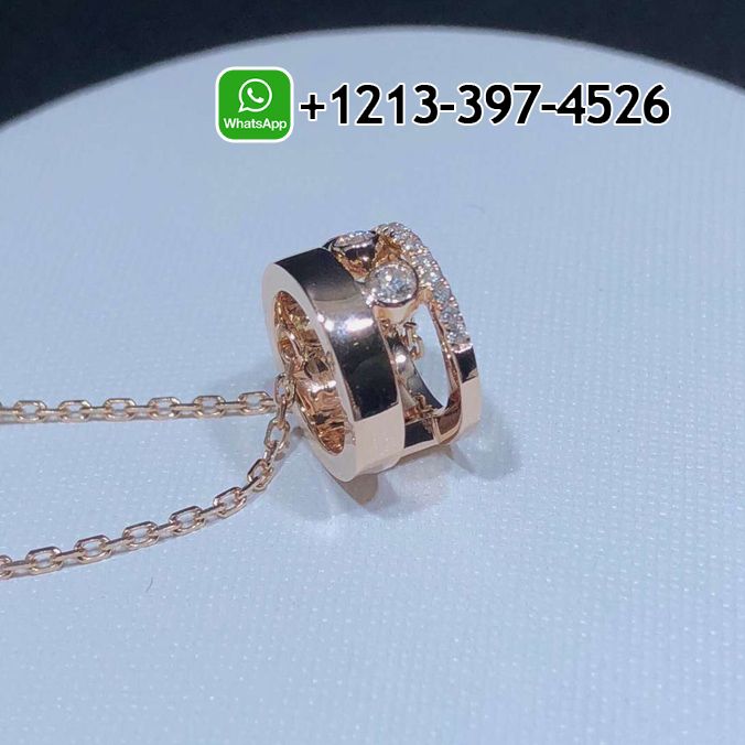 0rzstoegdbb Custom Made Best Sellers Quality 1:1 Messika Move Romane Pendant 18K Rose Gold Diamond Necklace - High Quality 18k Gold and Diamond Luxury Distinctive Collection Designer Jewelry Customized Factory Price - Image 4