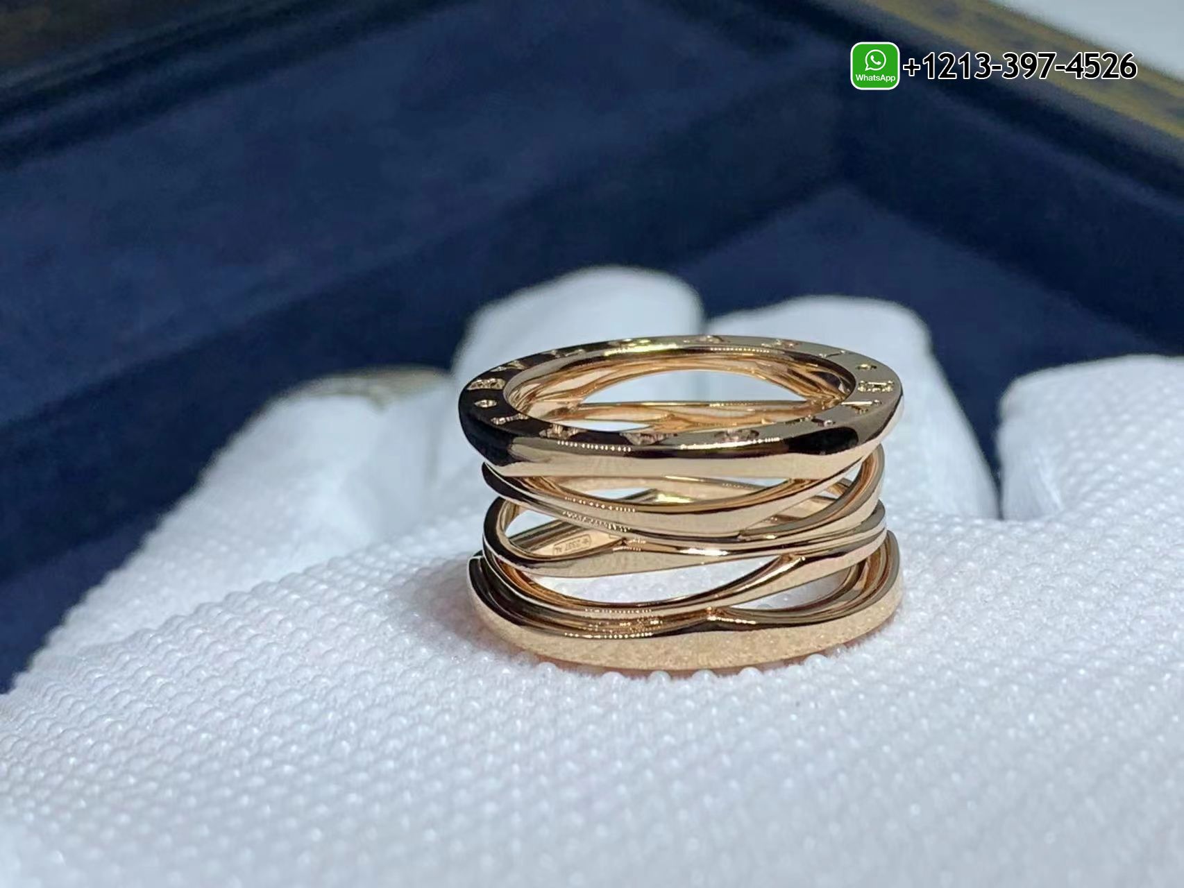 0vwc1gsym44 Best Sellers 1:1 Quality Cheap Bvlgari B.zero1 Design Legend Sold 18k Rose Gold 4-band Ring - High Quality 18k Gold and Diamond Luxury Distinctive Collection Designer Jewelry Customized Factory Price - Image 6