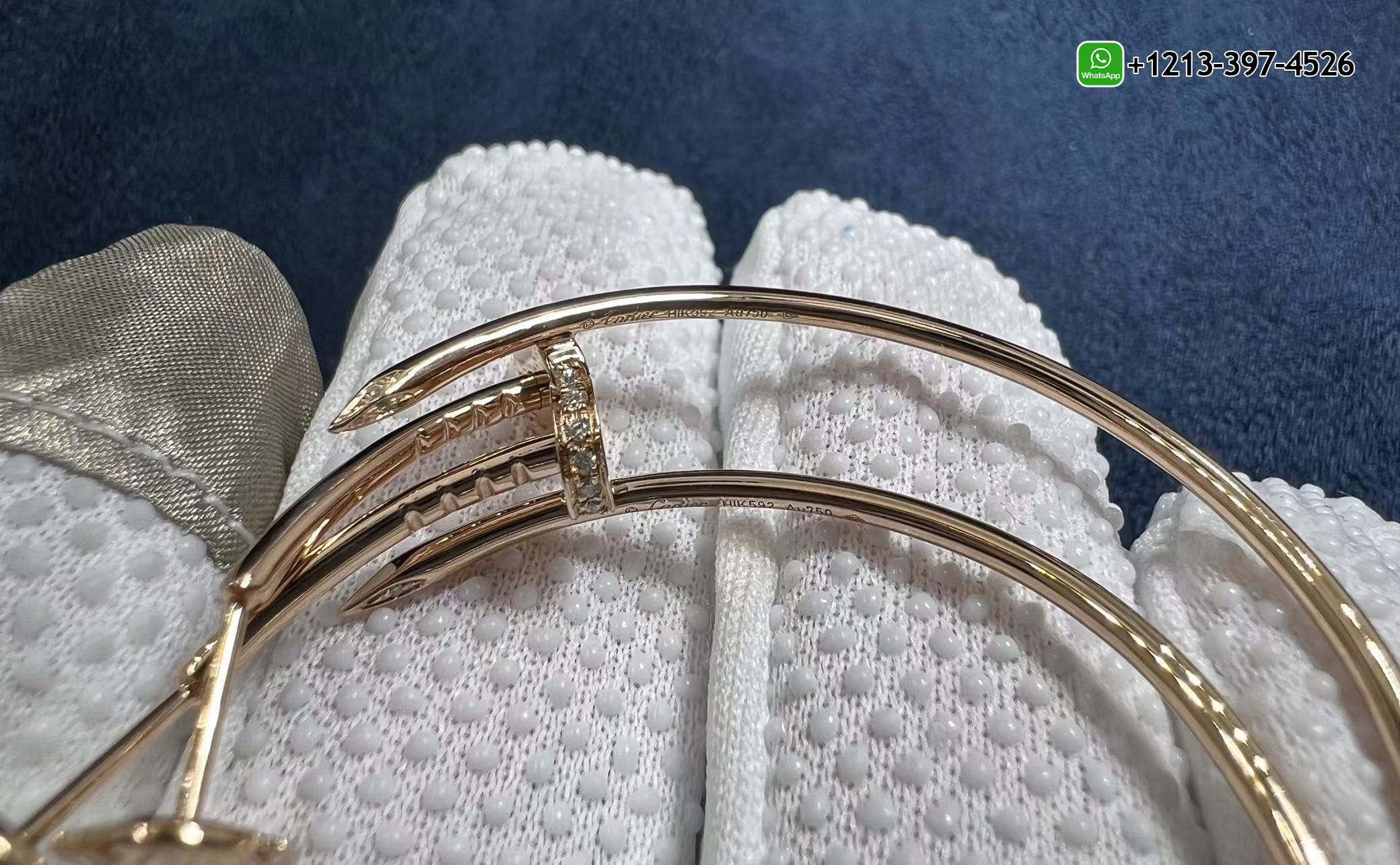 0vxfotefiwt 1:1 Best Quality Cheap Cartier Juste un Clou 18k White Gold Diamonds Large Model Nail Hoop Earrings - High Quality 18k Gold and Diamond Luxury Distinctive Collection Designer Jewelry Customized Factory Price - Image 3