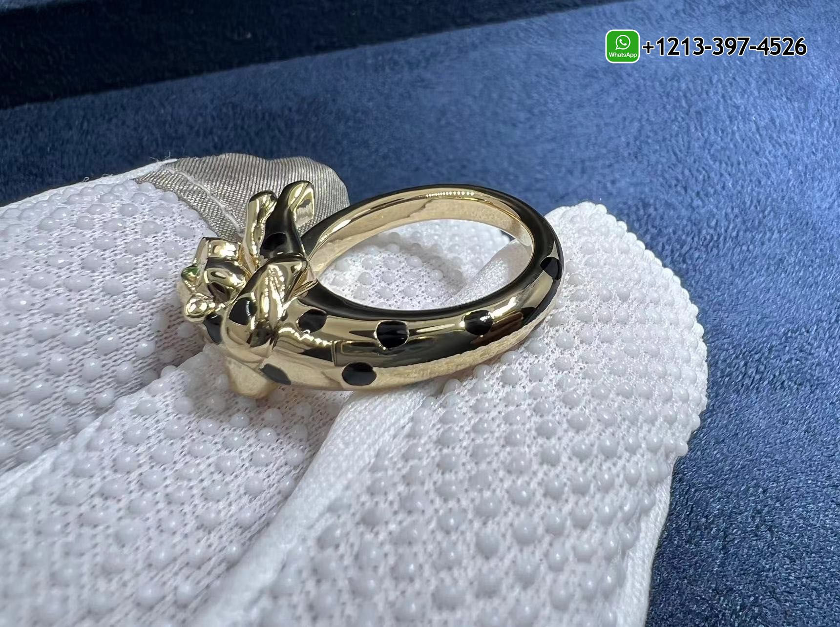 0wveygkdol5 Custom Made 1:1 Best Quality Cartier Panthère de Cartier 18K Yellow Gold Onyx Black Lacquer Tsavorite Garnets Ring - High Quality 18k Gold and Diamond Luxury Distinctive Collection Designer Jewelry Customized Factory Price - Image 8