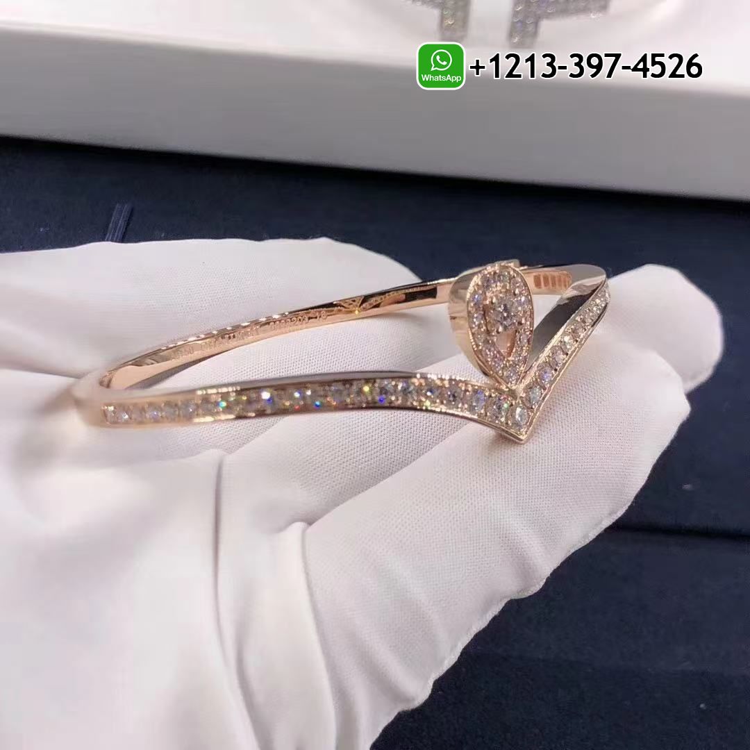 0xk04btpm0g Custom Made Best Sellers Quality 1:1 Chaumet Joséphine Aigrette 18K Rose Gold Diamonds Bracelet - High Quality 18k Gold and Diamond Luxury Distinctive Collection Designer Jewelry Customized Factory Price - Image 4