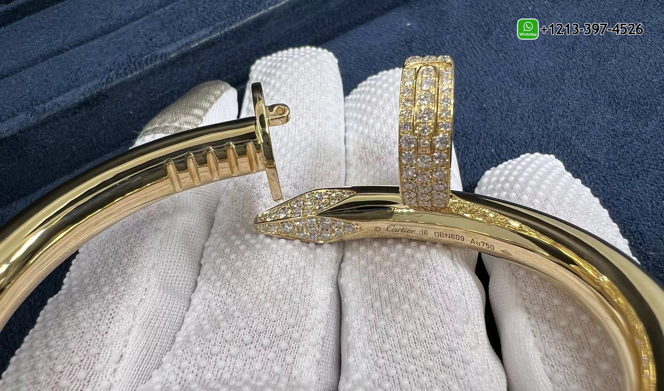 13hgc51zsc4 Custom Made 1:1 High Quality Replica Cartier 18k Yellow Gold Diamond Large Model Juste un Clou XL Nail Bracelet - High Quality 18k Gold and Diamond Luxury Distinctive Collection Designer Jewelry Customized Factory Price - Image 12