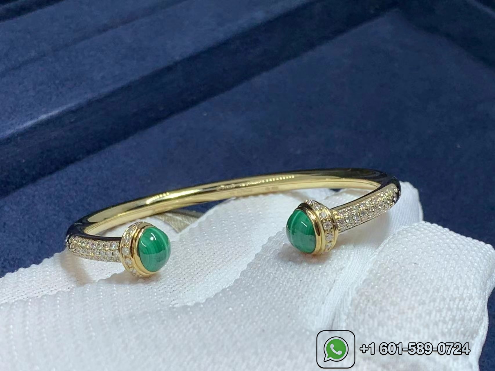 18k yellow gold piaget possession open bangle bracelet g36pd400 3