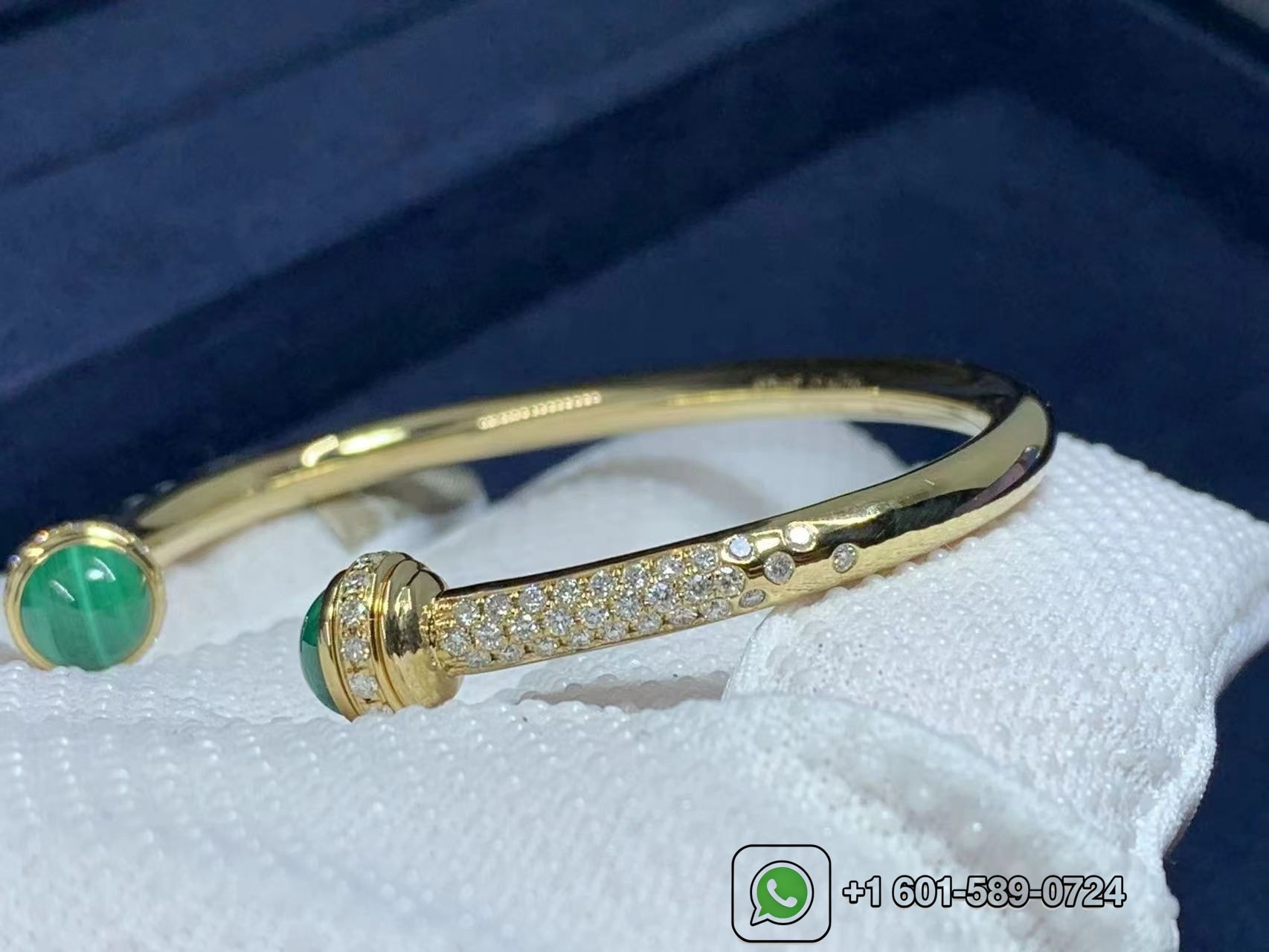 18k yellow gold piaget possession open bangle bracelet g36pd400 4