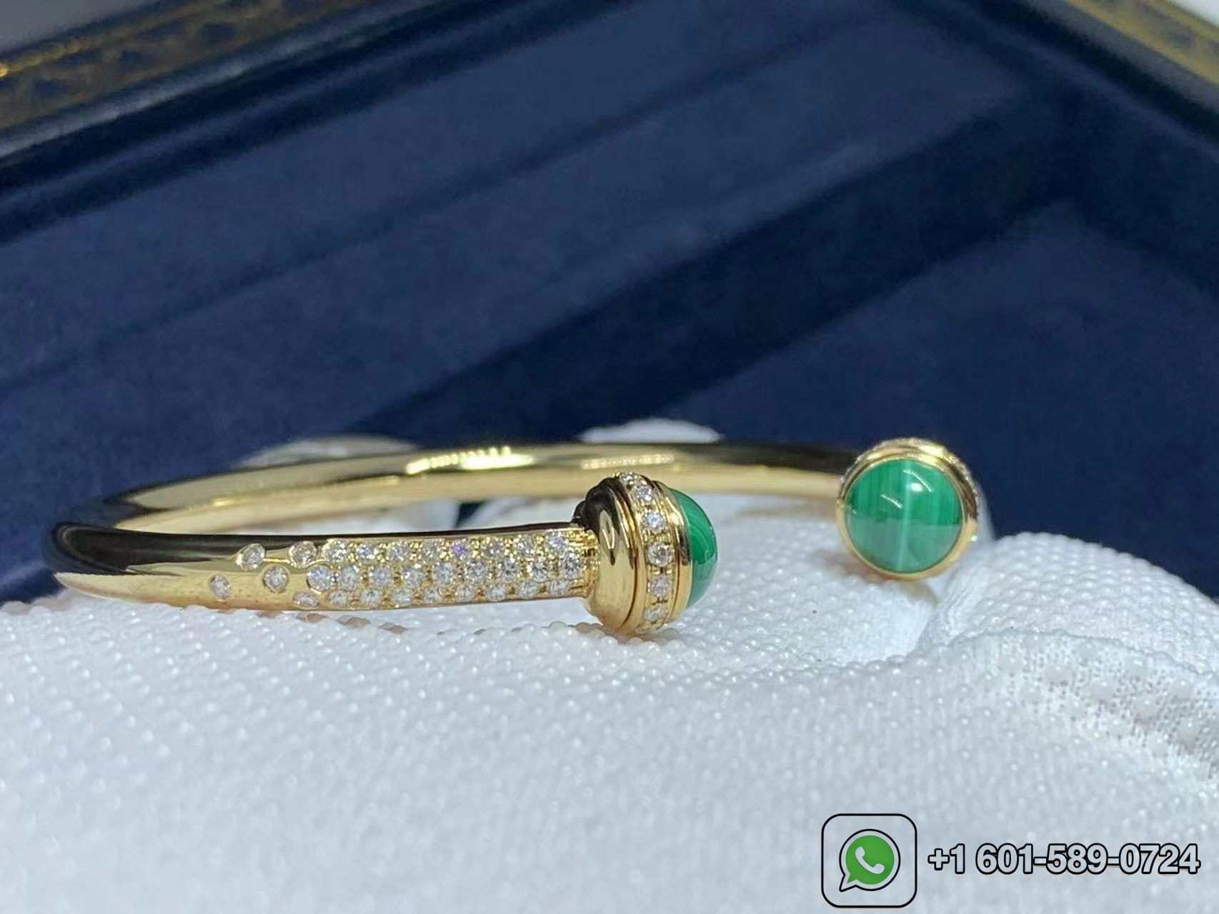 18k yellow gold piaget possession open bangle bracelet g36pd400 5