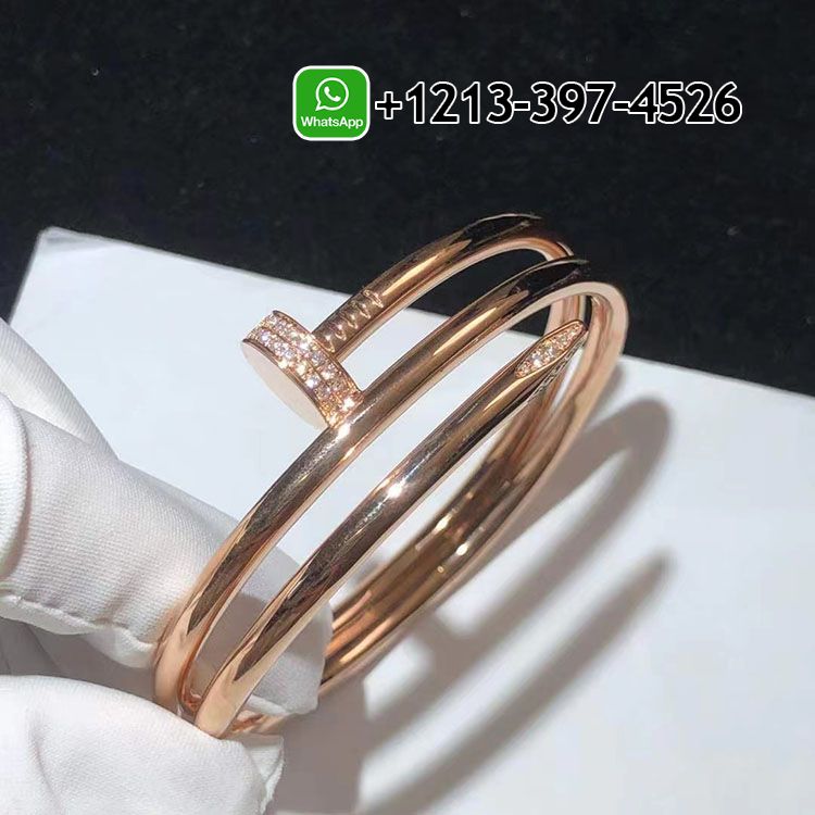 Real 1:1 High Quality 18k Gold Cartier Juste un Clou Diamond Double Nail Bracelet - High Quality 18k Gold and Diamond Luxury Distinctive Collection Designer Jewelry Customized Factory Price
