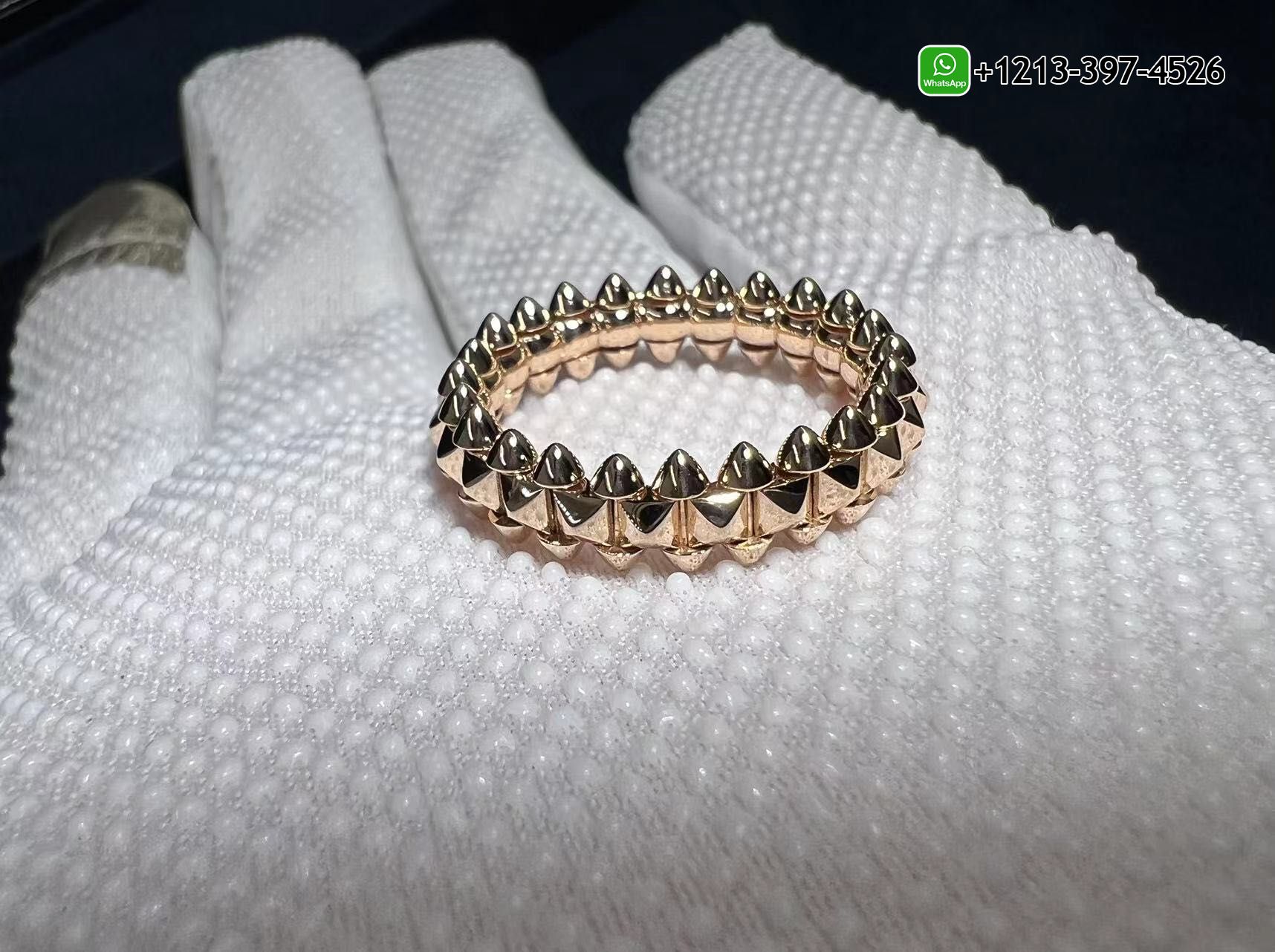 1fzok0gpsoq Cheap Cartier Solid 18k Rose Gold Medium Model Clash de Cartier Ring Replica - High Quality 18k Gold and Diamond Luxury Distinctive Collection Designer Jewelry Customized Factory Price - Image 5