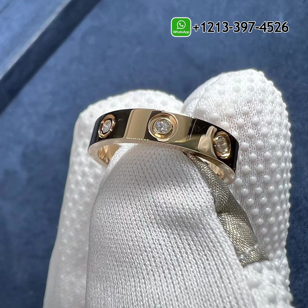 1iag5v2p2dr Custom Made 1:1 Best Quality Cheap Cartier 18k Rose Gold 4MM Band 8 Diamond LOVE Ring Replica - High Quality 18k Gold and Diamond Luxury Distinctive Collection Designer Jewelry Customized Factory Price