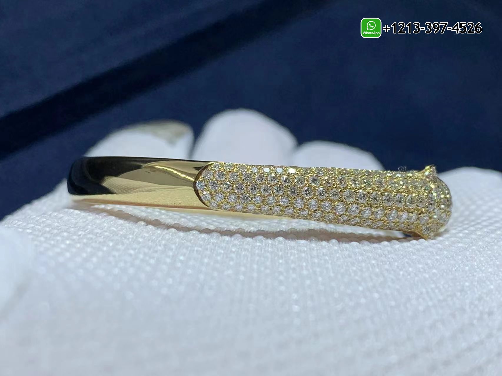 1ijxajov3sh Best Sellers 1:1 Quality Cheap Custom Made Cartier 18K Yellow Gold Diamond Emerald Onyx Small Model Panthere De Cartier Bracelet - High Quality 18k Gold and Diamond Luxury Distinctive Collection Designer Jewelry Customized Factory Price - Image 10