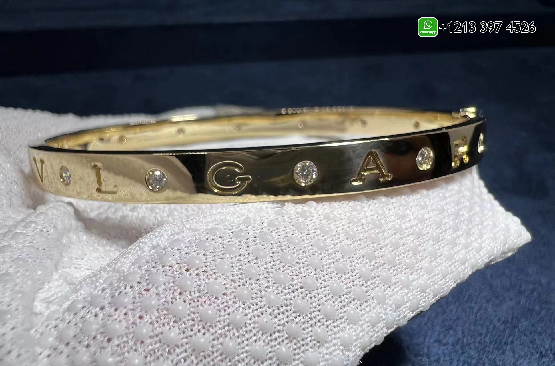 1j0wgaou3ef 1:1 Copy Bulgari BVLGARI 18K Yellow Gold Diamond Bracelet - High Quality 18k Gold and Diamond Luxury Distinctive Collection Designer Jewelry Customized Factory Price - Image 2
