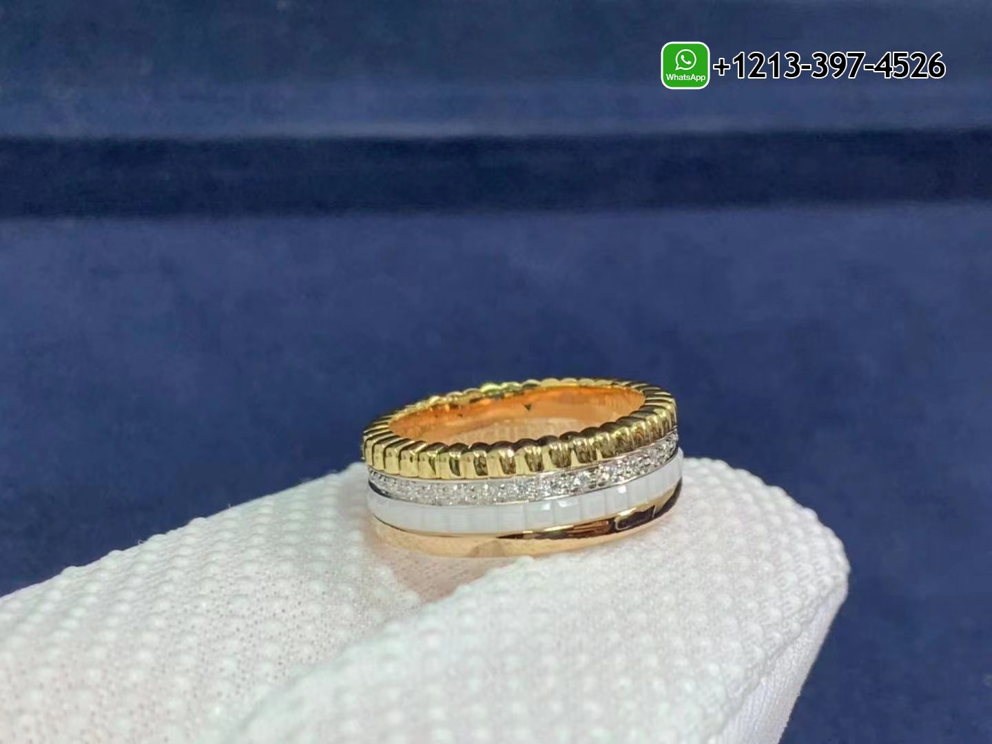 1legia2gwof Custom Made Best Quality 1:1 Cheap Boucheron Quatre Classique 18K Gold Small Ring - High Quality 18k Gold and Diamond Luxury Distinctive Collection Designer Jewelry Customized Factory Price - Image 4