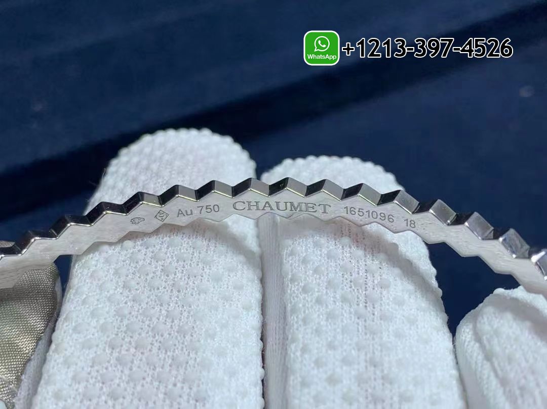 1mu2ro2ooco Custom Made Best Quality 1:1 Cheap Chaumet 18k White Gold Bee My Love Pavé Diamonds Bracelet - High Quality 18k Gold and Diamond Luxury Distinctive Collection Designer Jewelry Customized Factory Price - Image 2