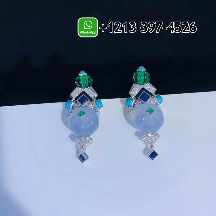 1qtivyvzvv3 Custom Made Best Quality 1:1 Cartier Sixieme Sens Par Cartier 18k White Gold Diamonds Gemstones High Jewelry Earrings - High Quality 18k Gold and Diamond Luxury Distinctive Collection Designer Jewelry Customized Factory Price - Image 5