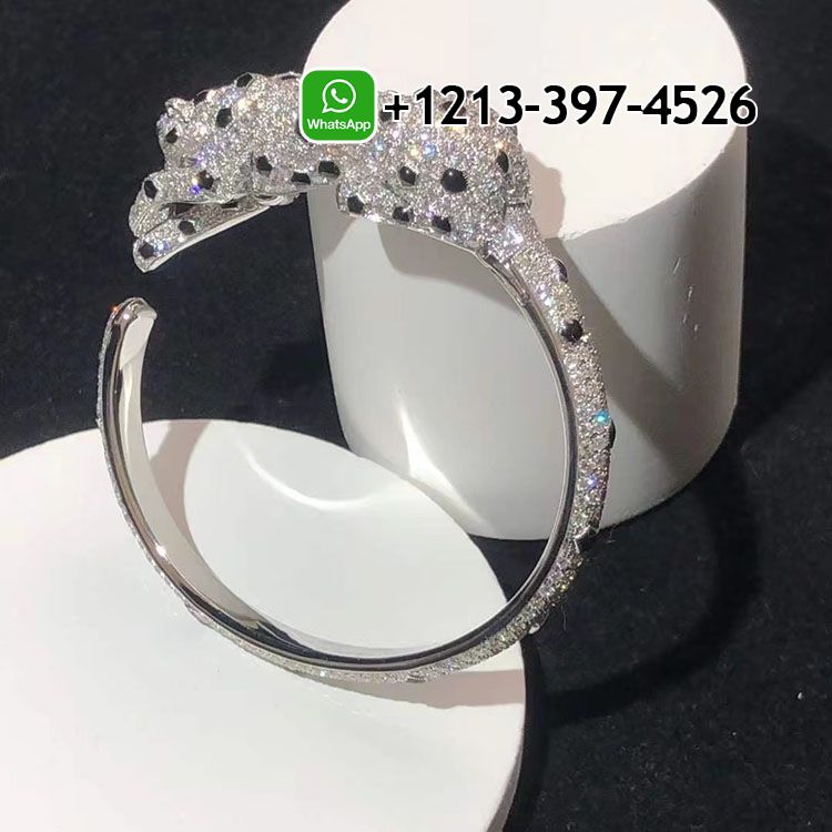 1ufr1yeji12 Custom Made Best Sellers Quality 1:1 Cartier Panthère de Cartier 18k White Gold Pave Diamonds High Jewelry Bracelet - High Quality 18k Gold and Diamond Luxury Distinctive Collection Designer Jewelry Customized Factory Price - Image 9
