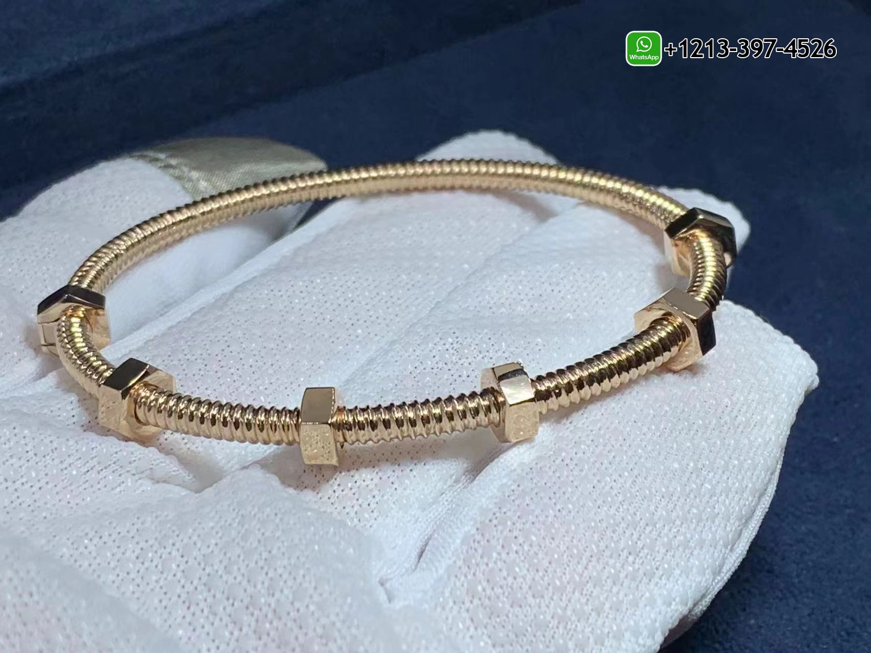 1zerohw2u41 Best Sellers 1:1 Quality Cheap Custom Made Cartier Pure 18k Rose Gold Ecrou de Cartier Screws Bracelet - High Quality 18k Gold and Diamond Luxury Distinctive Collection Designer Jewelry Customized Factory Price - Image 7