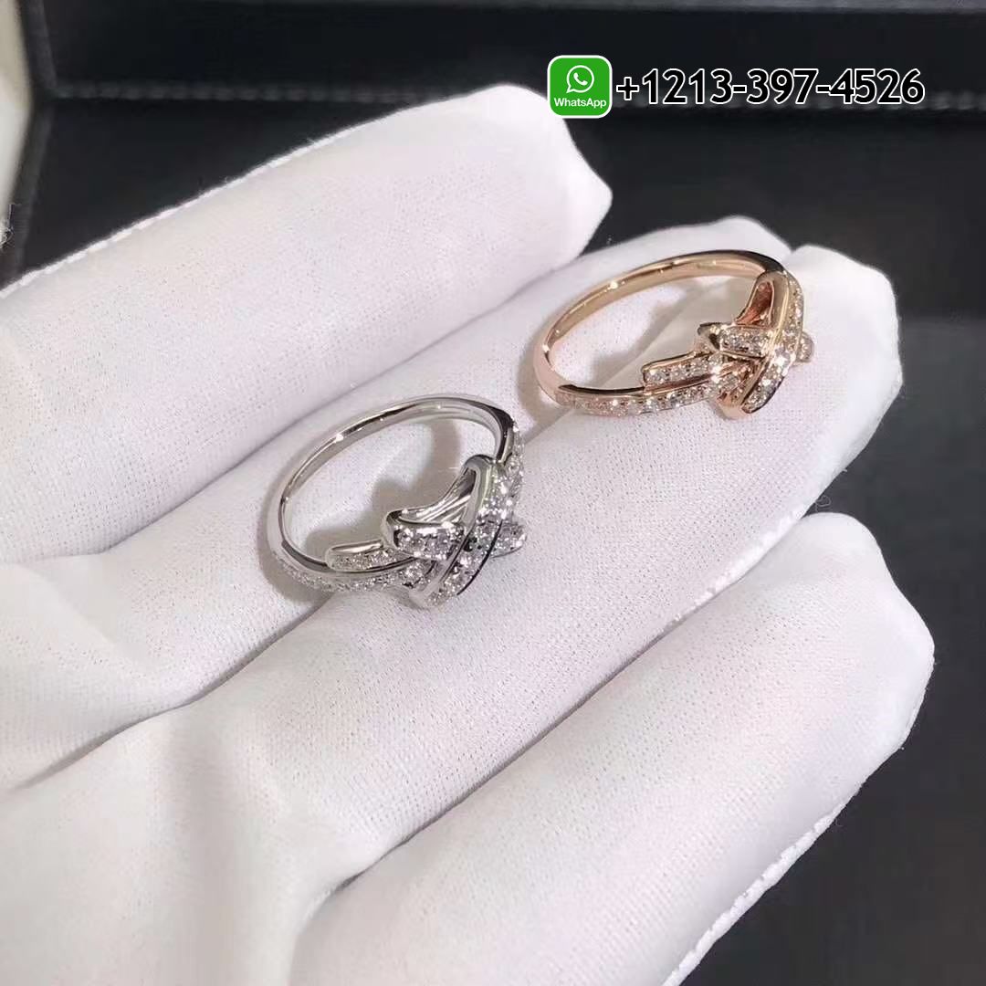 21lxld13rso Custom Made Best Sellers Quality 1:1 Chaumet Jeux De Liens 18K Rose Gold Diamond Ring - High Quality 18k Gold and Diamond Luxury Distinctive Collection Designer Jewelry Customized Factory Price - Image 4