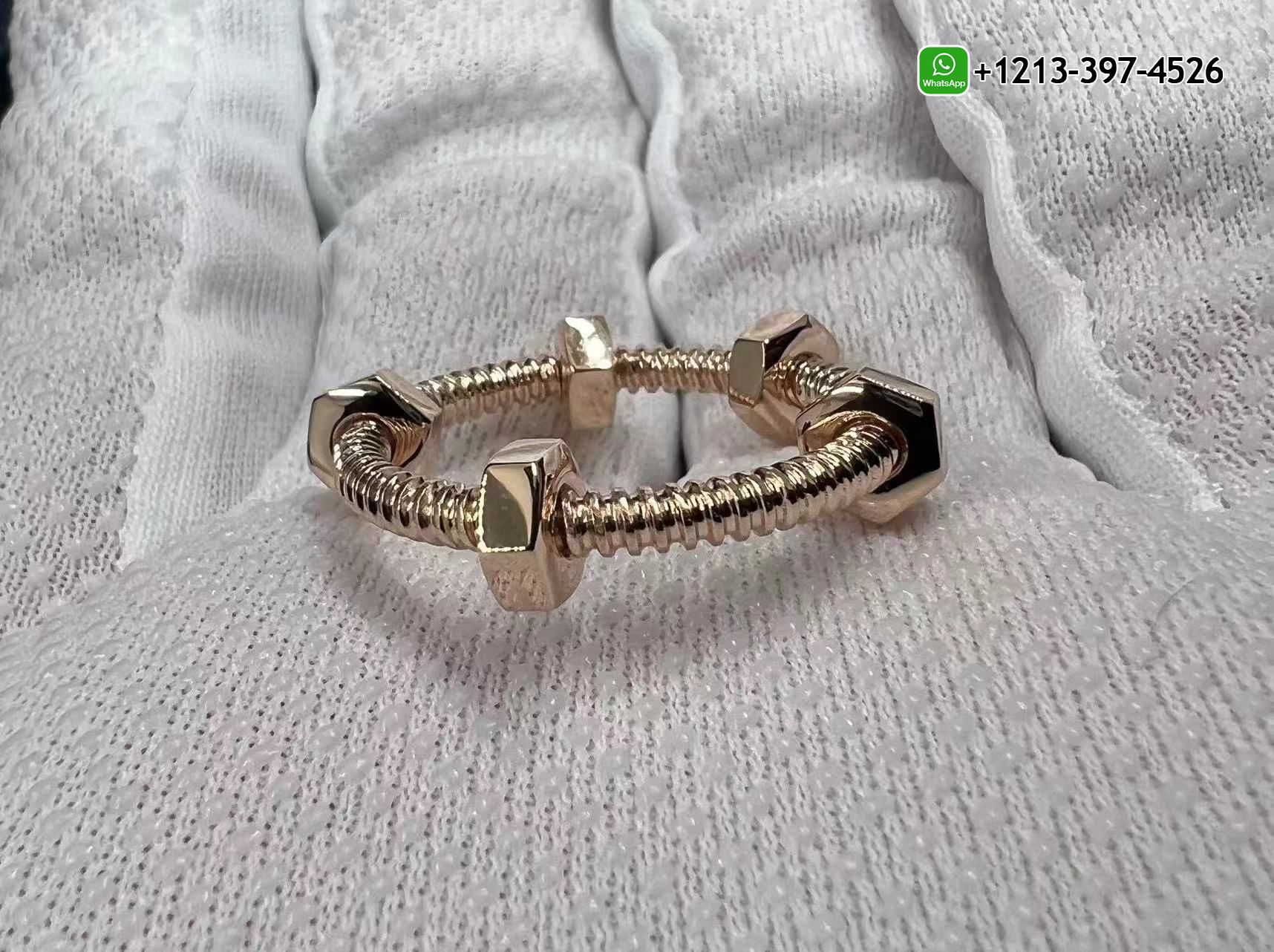 22odycus0vn Best Sellers 1:1 Quality Cheap Custom Made Cartier Solid 18k Rose Gold Ecrou de Cartier Ring - High Quality 18k Gold and Diamond Luxury Distinctive Collection Designer Jewelry Customized Factory Price - Image 4