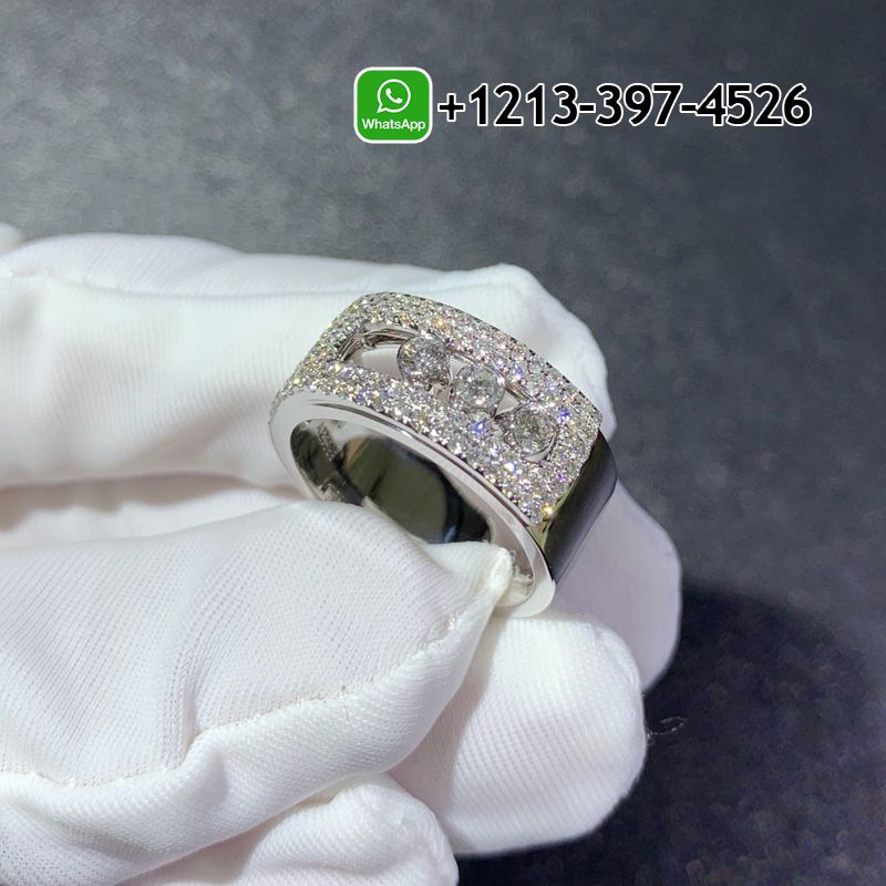 2gcpio33x0g Custom Made Best Sellers Quality 1:1 Copy Messika Move Noa LM Pavé 18K White Gold Diamond Ring - High Quality 18k Gold and Diamond Luxury Distinctive Collection Designer Jewelry Customized Factory Price - Image 6