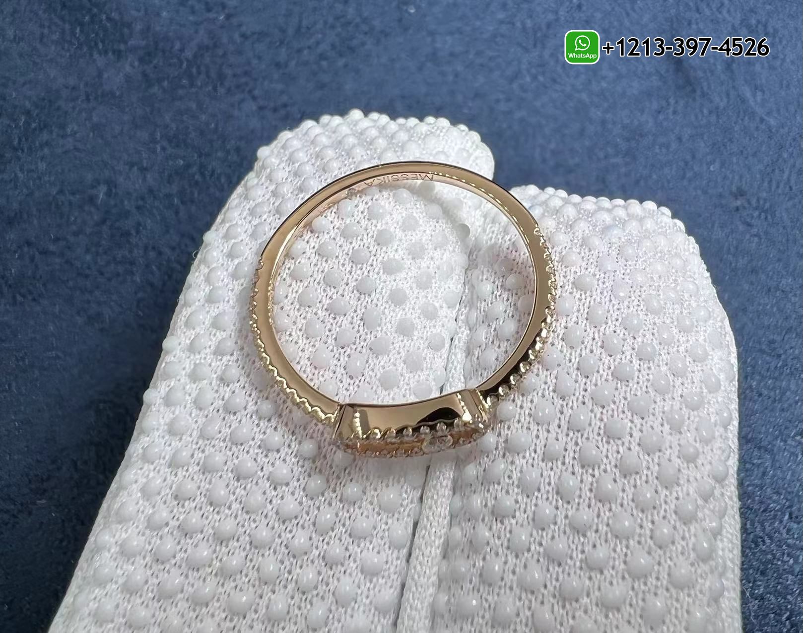2himnv0fkly Custom Made Messika Move Uno Pave Diamond Large Model 18k Rose Gold Ring - High Quality 18k Gold and Diamond Luxury Distinctive Collection Designer Jewelry Customized Factory Price - Image 2