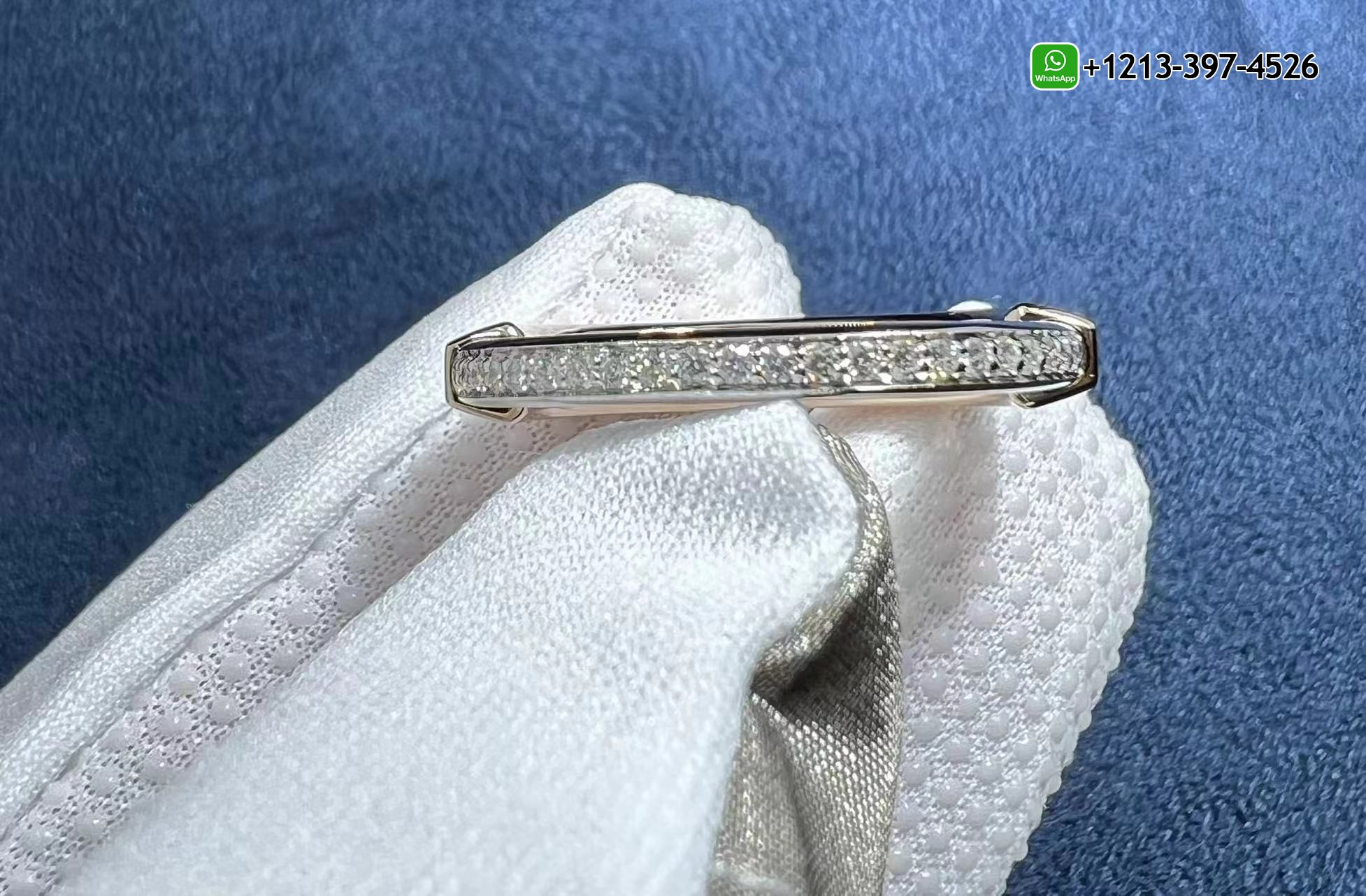 2kcuzdhdqus Best Sellers 1:1 Quality Cheap Custom Made Tiffany Lock 18K Rose and White Gold with Diamonds Ring - High Quality 18k Gold and Diamond Luxury Distinctive Collection Designer Jewelry Customized Factory Price