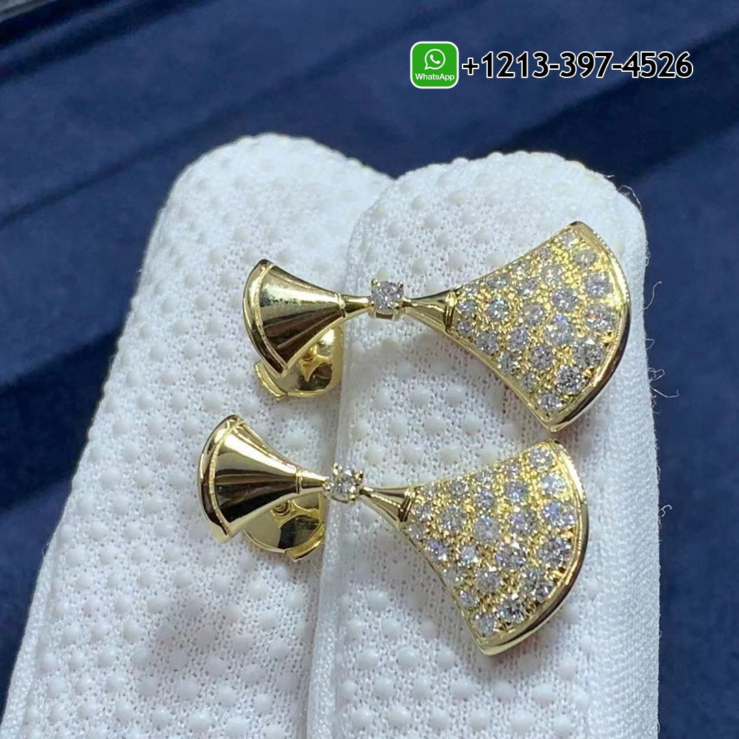2nhxnnknxfi Best Sellers 1:1 Quality Cheap Custom Made Bvlgari Divas’ Dream 18K Yellow Gold Pavé Diamonds Earrings - High Quality 18k Gold and Diamond Luxury Distinctive Collection Designer Jewelry Customized Factory Price