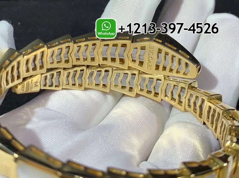 2rhaxivuc0o Best Sellers 1:1 Quality Cheap Custom Made Bulgari Articulated Bulgari Serpenti Mother of Pearl Bracelet - High Quality 18k Gold and Diamond Luxury Distinctive Collection Designer Jewelry Customized Factory Price - Image 3