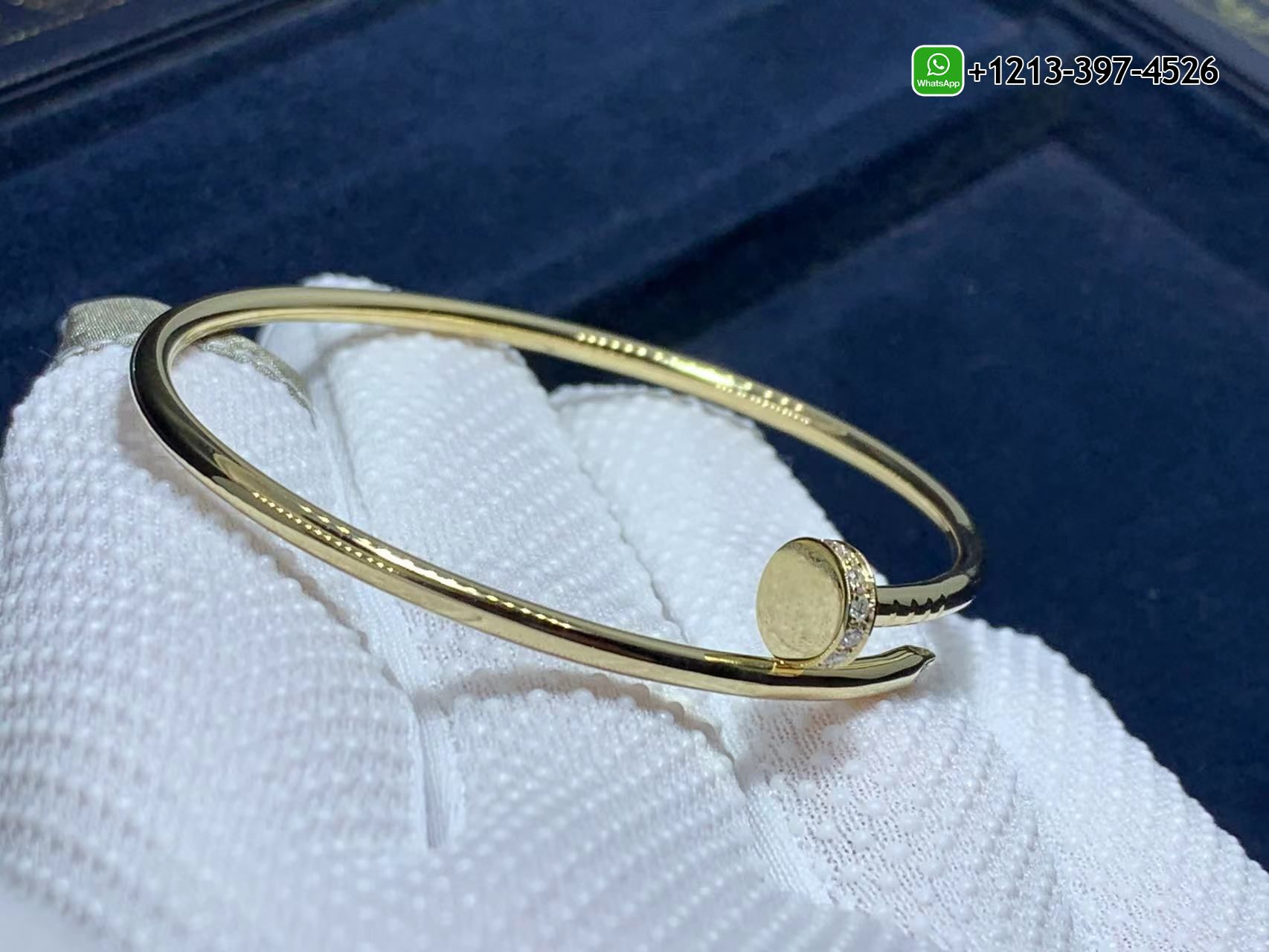 2rsxcm4dt0d Cartier Juste Un Clou Diamonds 18k Yellow Gold Small Model Nail Bracelet B6066117 - High Quality 18k Gold and Diamond Luxury Distinctive Collection Designer Jewelry Customized Factory Price - Image 5