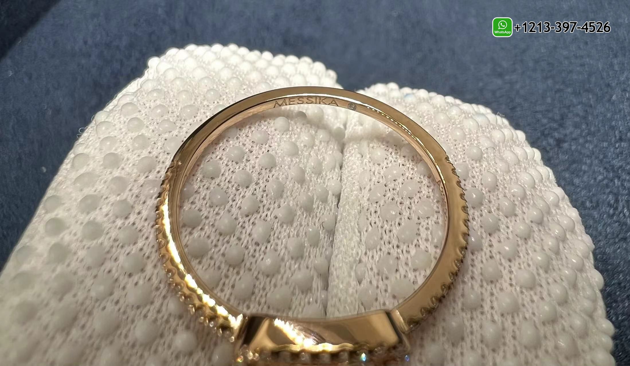 2yzkrcov4eh Custom Made Messika Move Uno Pave Diamond Large Model 18k Rose Gold Ring - High Quality 18k Gold and Diamond Luxury Distinctive Collection Designer Jewelry Customized Factory Price - Image 5