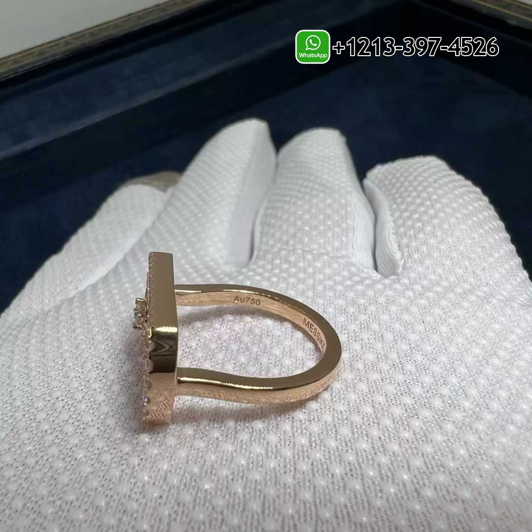 30dwxip42zz Custom Made Best Sellers Quality 1:1 Messika So Move Pavé 18K Rose Gold and 0.6ct Diamond Ring - High Quality 18k Gold and Diamond Luxury Distinctive Collection Designer Jewelry Customized Factory Price - Image 8