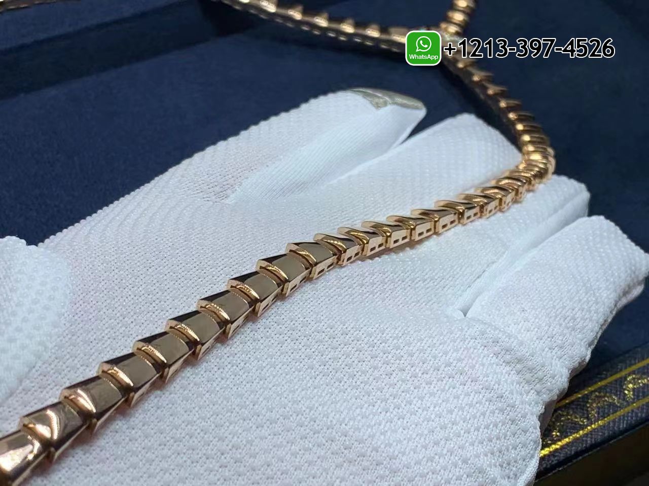 3alyp5shpqa Best Sellers 1:1 Quality Cheap Custom Made Bvlgari Serpenti Viper 18k Rose Gold with Demi Pavé Diamonds Necklace - High Quality 18k Gold and Diamond Luxury Distinctive Collection Designer Jewelry Customized Factory Price - Image 4