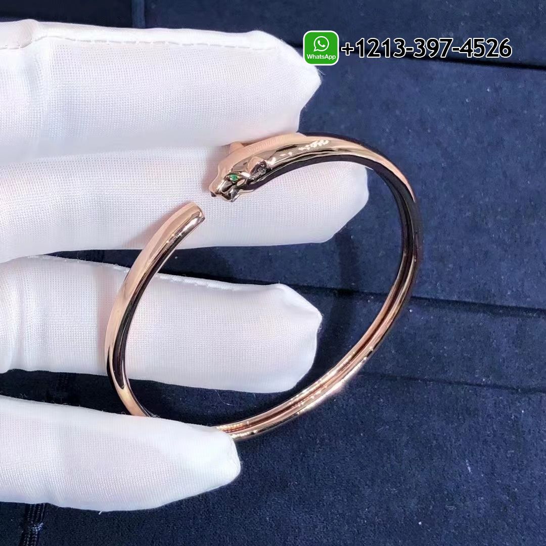 3bmlr5zbjha Custom Made Best Quality 1:1 Cheap Catier Pure18K Rose Gold Small Model Panthere De Cartier Bracelet - High Quality 18k Gold and Diamond Luxury Distinctive Collection Designer Jewelry Customized Factory Price - Image 2