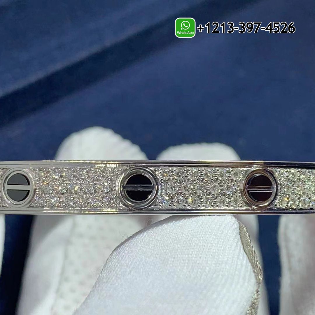 3ji4nc0m34m Best Sellers 1:1 Quality Cheap Custom Made Cartier Love 18k White Gold Pave Diamond Black Ceramic Bracelet - High Quality 18k Gold and Diamond Luxury Distinctive Collection Designer Jewelry Customized Factory Price