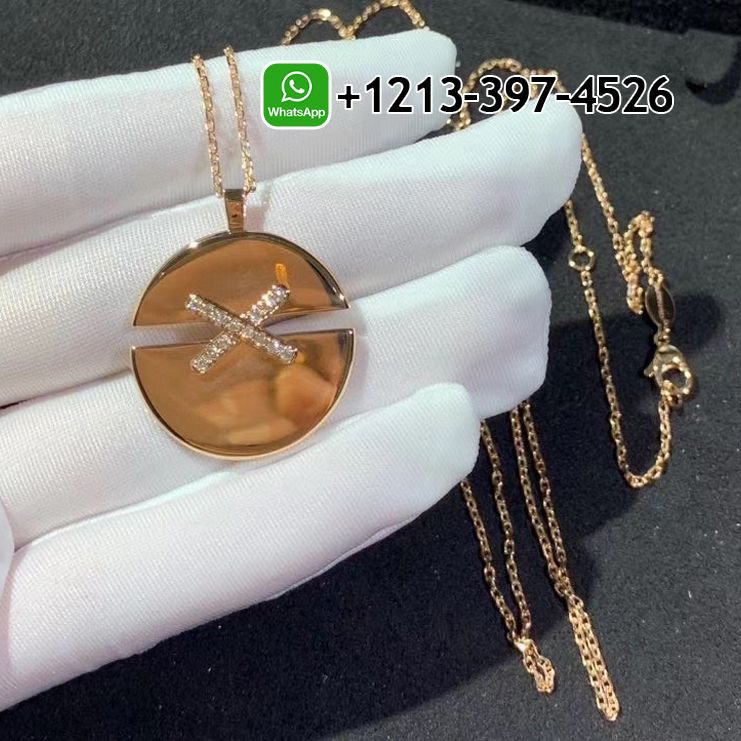 3jwjaxjwonm Chaumet Jeux De Liens Harmony Rose Gold Medium Model Pendant 084493 - High Quality 18k Gold and Diamond Luxury Distinctive Collection Designer Jewelry Customized Factory Price - Image 5
