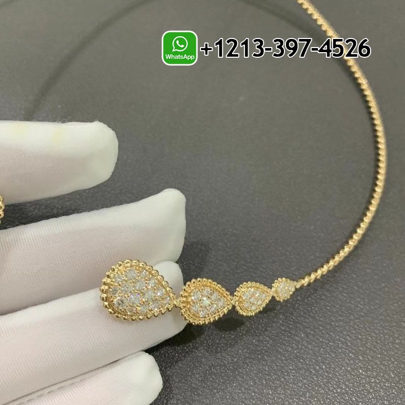 3w0iuhhardt Custom Made Best Sellers Quality 1:1 Boucheron Serpent Bohème Choker 18k Yellow Gold Diamond Torque Necklace - High Quality 18k Gold and Diamond Luxury Distinctive Collection Designer Jewelry Customized Factory Price - Image 3