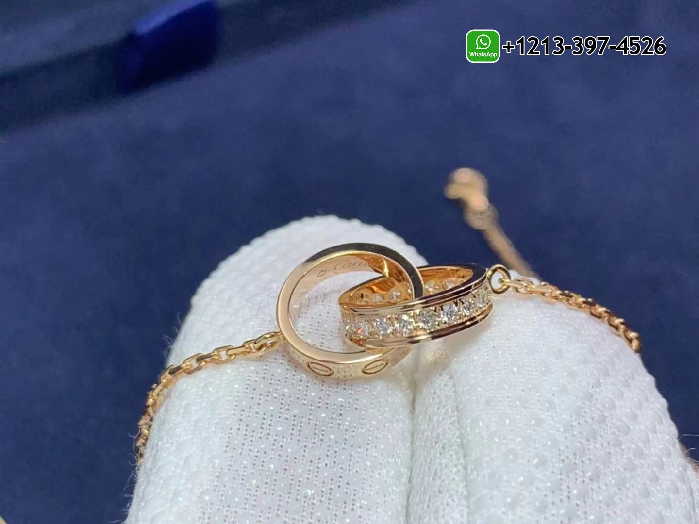 3yaitfn0xro Custom Made Best Quality 1:1 Cartier 18k Rose Gold Love Diamonds Necklace - High Quality 18k Gold and Diamond Luxury Distinctive Collection Designer Jewelry Customized Factory Price - Image 4