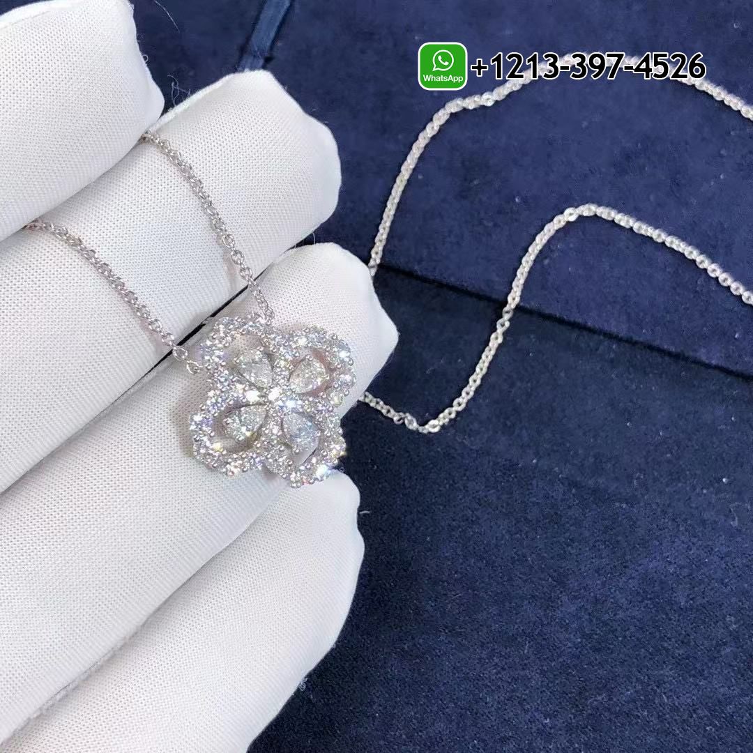 41yenknccjk Custom Made Best Sellers Quality 1:1 Harry Winston Diamond Loop by Harry Winston Full Motif Diamond Pendant Necklace - High Quality 18k Gold and Diamond Luxury Distinctive Collection Designer Jewelry Customized Factory Price - Image 6