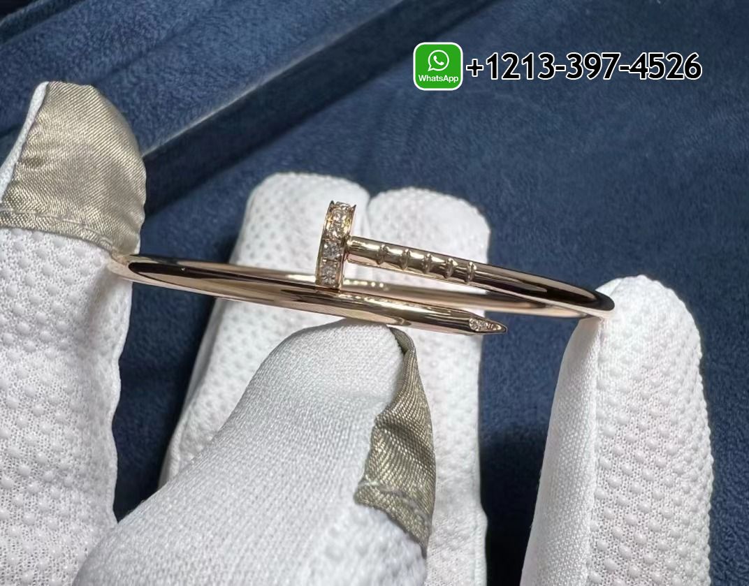 4e5p0zrqrns Cartier 18K Rose Gold Diamond Juste Un Clou Small Model Nail Bracelet B6065817 - High Quality 18k Gold and Diamond Luxury Distinctive Collection Designer Jewelry Customized Factory Price - Image 7