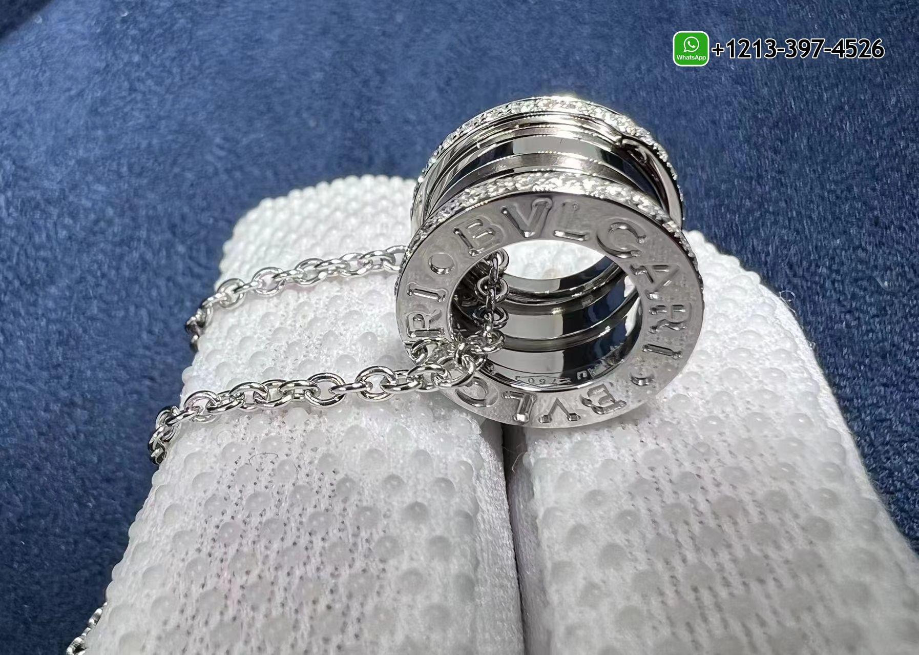 4fphhdjfvvp Best Sellers Quality 1:1 Copy Bulgari B.ZERO1 necklace 18k white gold paved diamond pendant - High Quality 18k Gold and Diamond Luxury Distinctive Collection Designer Jewelry Customized Factory Price - Image 9