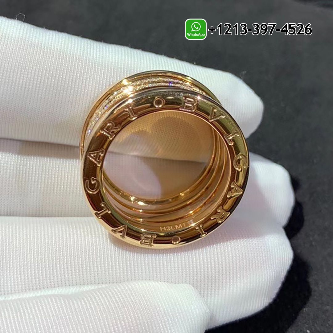 4ftulwkzfia Bvlgari 4 Band B.Zero1 Diamond 18k Yellow Gold Ring - High Quality 18k Gold and Diamond Luxury Distinctive Collection Designer Jewelry Customized Factory Price