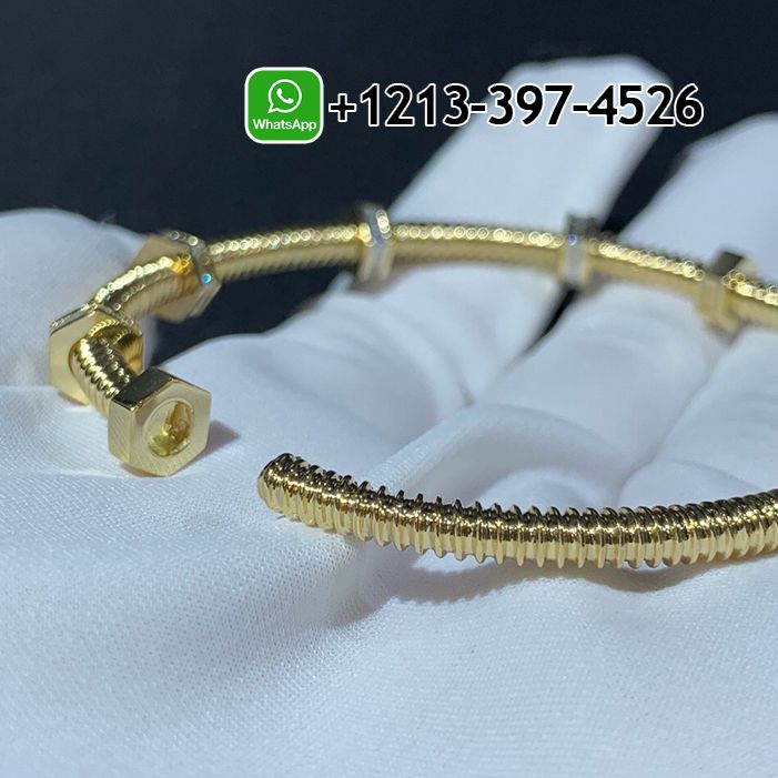 4g55chcvnut Best Sellers 1:1 Quality Cheap Cartier 18k Yellow Gold Ecrou De Cartier Diamond Bracelet - High Quality 18k Gold and Diamond Luxury Distinctive Collection Designer Jewelry Customized Factory Price - Image 3