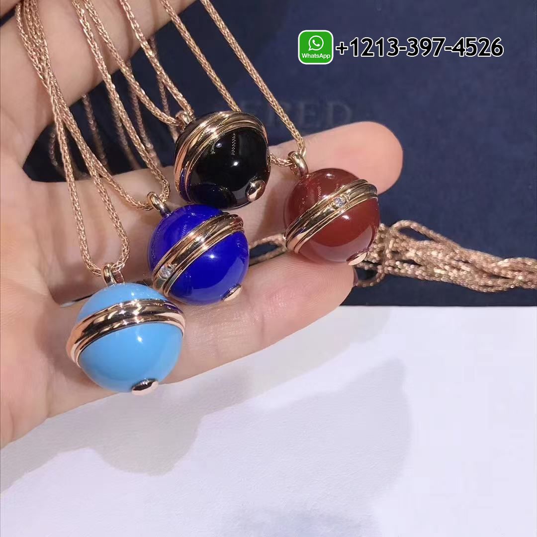 4gxgmzadqya Custom Made Best Sellers Quality 1:1 Piaget Possession 18K Rose Gold Turquoise Diamond Pendant Necklace - High Quality 18k Gold and Diamond Luxury Distinctive Collection Designer Jewelry Customized Factory Price - Image 4