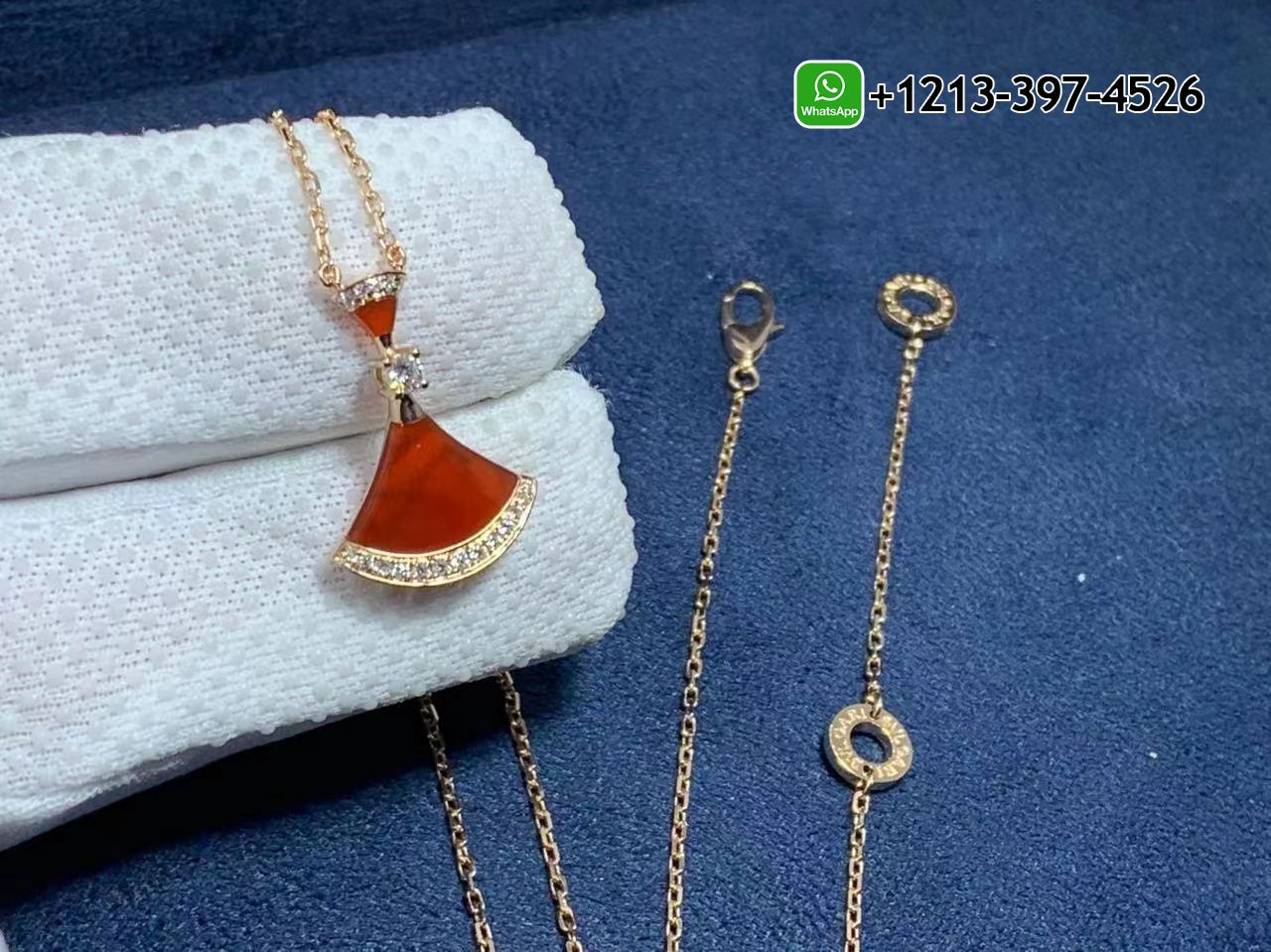 4ipx0pzmveg Custom Made Best Quality 1:1 18k Rose Gold Rubies And Diamonds Bvlgari Divas’ Dream Necklace - High Quality 18k Gold and Diamond Luxury Distinctive Collection Designer Jewelry Customized Factory Price - Image 7