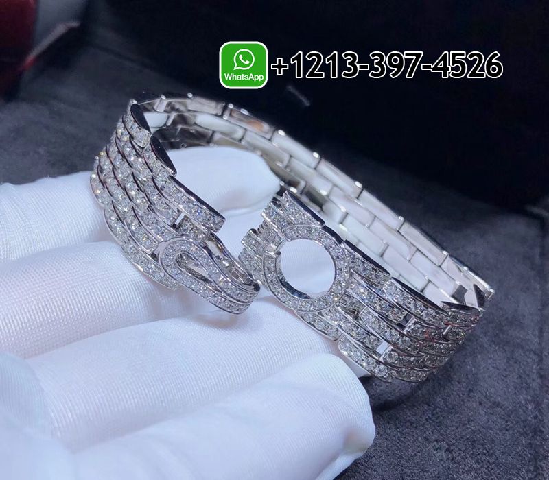 4lmldigwnnz Best Sellers 1:1 Quality Cheap Custom Made High Jewelry Cartier 18k White Gold Pave Diamond 5-Row Agrafe Bracelet - High Quality 18k Gold and Diamond Luxury Distinctive Collection Designer Jewelry Customized Factory Price - Image 5