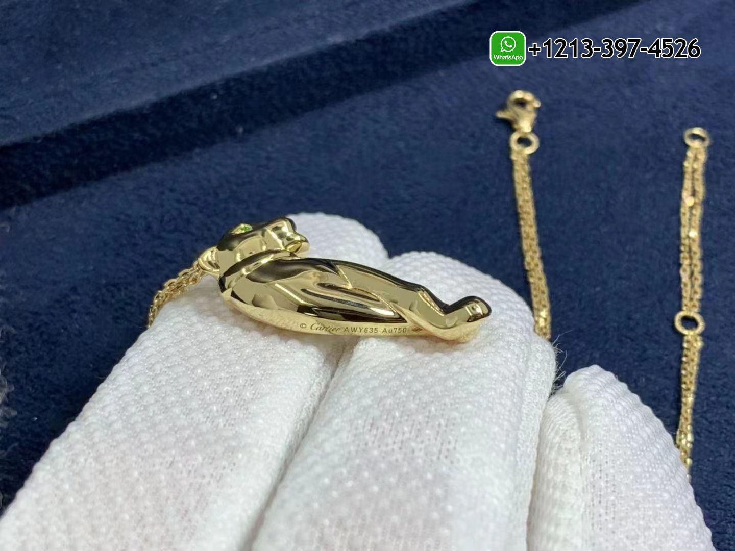 4lvbjtlqloi Best Sellers 1:1 Quality Cheap Custom Made 18k Yellow Gold Panthere de Cartier Pendant Necklace - High Quality 18k Gold and Diamond Luxury Distinctive Collection Designer Jewelry Customized Factory Price - Image 3